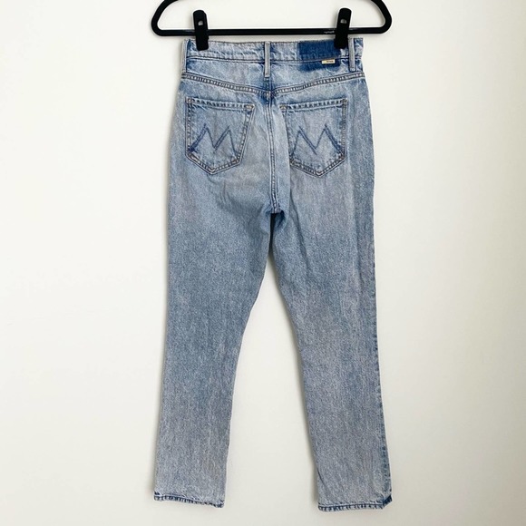 mother superior - the swooner rascal ankle jean high-rise crop acid wash - Picture 5 of 10